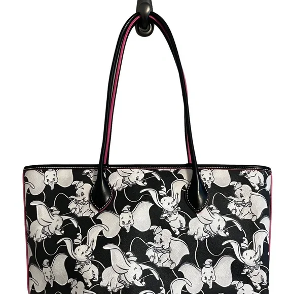 Disney Dooney & Bourke 2022 Dumbo Black White Tote Bag - Picture 7 of 10